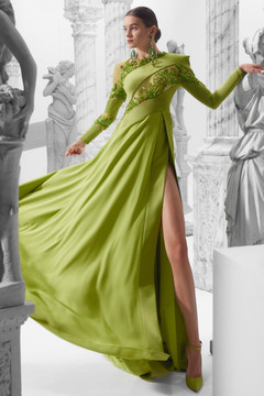 Structured Shoulder Gown Structured Shoulder Gown