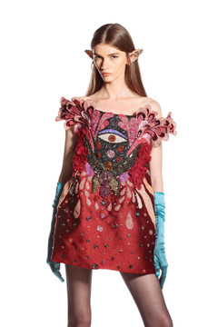 3D Beaded Mini Dress 3D Beaded Mini Dress