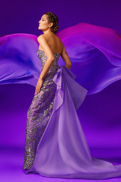 Sweetheart Tulle Embroidered Evening Gown Sweetheart Tulle Embroidered Evening Gown