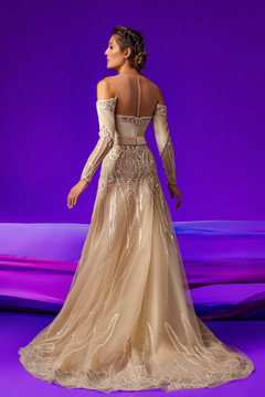 Velvet Sweetheart Corset A-Line Gown Velvet Sweetheart Corset A-Line Gown
