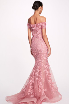 Off the Shoulder Fish Tail Gown