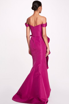Off the Shoulder Faille Gown Off the Shoulder Faille Gown