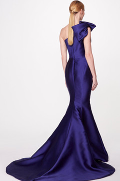 One Shoulder Duchess Satin Gown