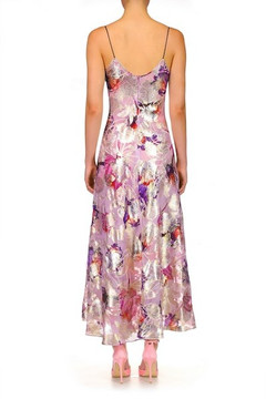 Floral Lurex Bias Dress