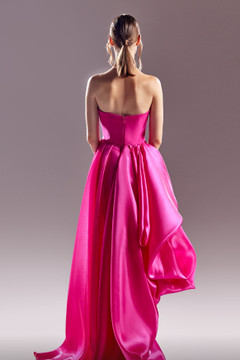 Strapless See Through Cutouts Gown Strapless See Through Cutouts Gown