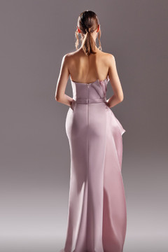 Overlapping Crepe and Organdie Gown Overlapping Crepe and Organdie Gown