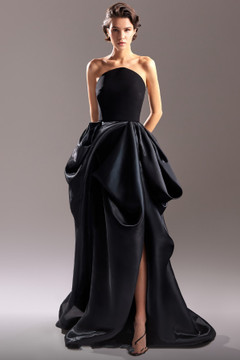 Organdie and Crepe Gown Organdie and Crepe Gown