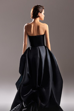 Organdie and Crepe Gown Organdie and Crepe Gown