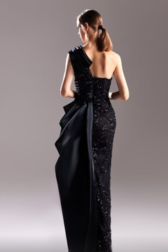 Organdie and Sequin Lace Gown Organdie and Sequin Lace Gown