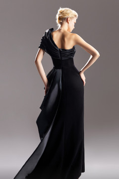 Organdie High Slit Gown Organdie High Slit Gown