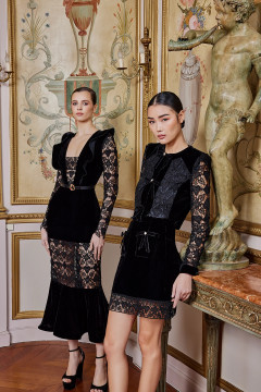Velvet Macramé Midi Dress Velvet Macramé Midi Dress