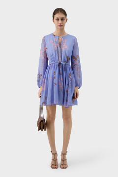 Printed Georgette Mini Dress Printed Georgette Mini Dress
