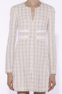 Long Sleeve Boucle Mini Dress Long Sleeve Boucle Mini Dress