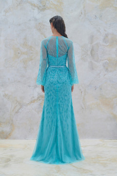 Embellished Overlap Gown Embellished Overlap Gown