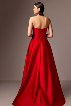 Satin Strapless Gown Satin Strapless Gown