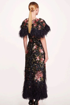 Strapless Ankle-Length Gown with Shrug Strapless Ankle-Length Gown with Shrug