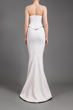 Crêpe Structured Corset Gown Crêpe Structured Corset Gown