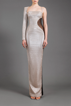 Shimmery Lurex Optical illusion Gown Shimmery Lurex Optical illusion Gown