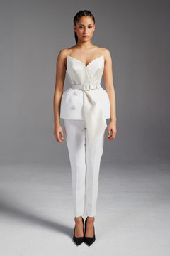 Mikado Crêpe Top with Crêpe Pants Mikado Crêpe Top with Crêpe Pants