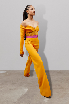 Corseted Crêpe Off Shoulder with Pants Corseted Crêpe Off Shoulder with Pants