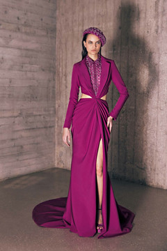 Crêpe Marocain Jacket Gown