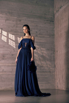 Silk Mousseline Gown