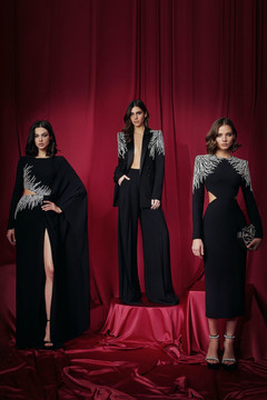 Cady Cutouts Long Sleeve Gown Cady Cutouts Long Sleeve Gown