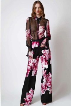 Floral Blazer, Blouse and Trousers