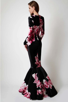 Floral Gown with Removable Skirt Floral Gown with Removable Skirt