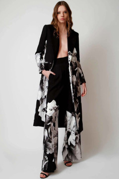 Floral Coat with Trousers