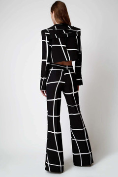 Cropped Jacket with Trousers