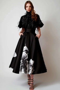 Embellished Top with Midi Skirt Embellished Top with Midi Skirt