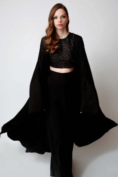 Kaftan, Crop Top with Trousers Kaftan, Crop Top with Trousers