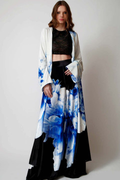 Kaftan, Crop Top and Trousers Kaftan, Crop Top and Trousers