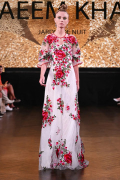 Pointe D'Esprit Floral Gown and Bolero Pointe D'Esprit Floral Gown and Bolero