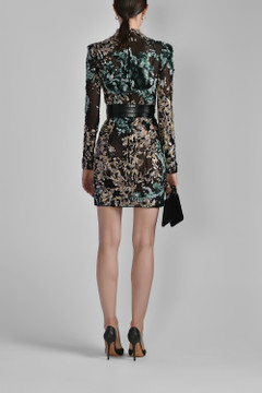 Tulle Beaded Mini Dress Tulle Beaded Mini Dress