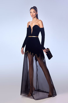 Viscose Velvet Gown Viscose Velvet Gown