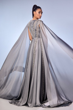 Cassida Mousseline Beaded Gown Cassida Mousseline Beaded Gown