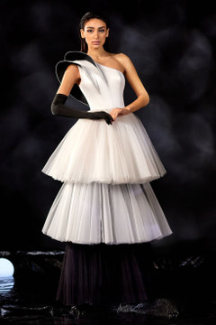 Satin and Tulle Gown