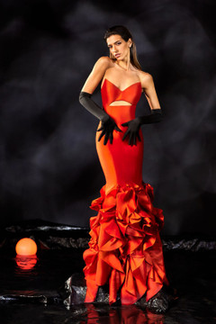 Taffeta Mermaid Gown