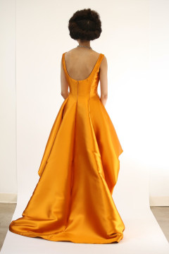 Silk High Low Barathea Gown Silk High Low Barathea Gown