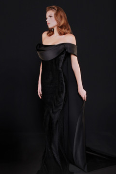 Velvet and Satin Gown Velvet and Satin Gown