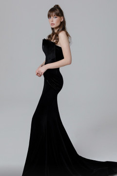 Fitted Mermaid Strapless Gown