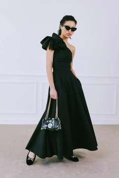 One Shoulder Popeline Gown One Shoulder Popeline Gown