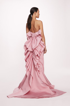 Strapless Silk Faille Gown