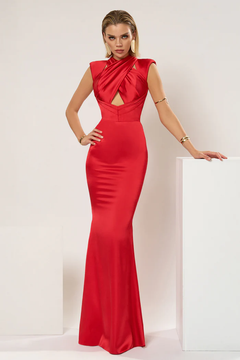 Serenity Open-Back Satin Gown Serenity Open-Back Satin Gown