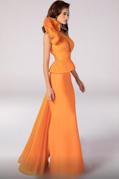 One Shoulder Asymmetrical Gown One Shoulder Asymmetrical Gown