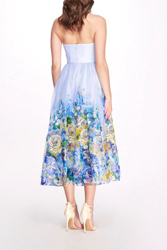 Organza Strapless Dress