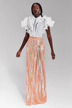 Ruffled Beaded Dress Ruffled Beaded Dress