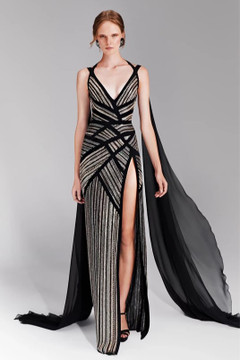 Sleeveless Chiffon Cape Dress Sleeveless Chiffon Cape Dress